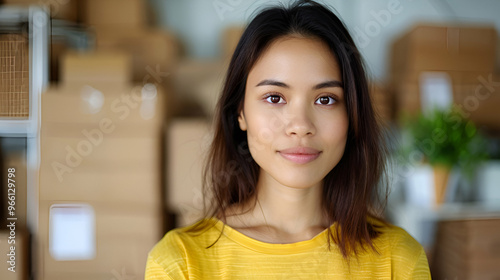 Portrait Owner Asian Woman Freelancer Sme Busin Free Download Portrait Owner Asian Woman Freelancer Sme Busin - GFXLoad