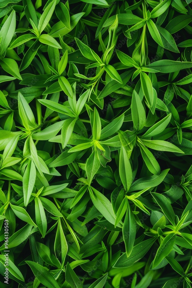 Fototapeta premium Tarragon texture background, estragon leaf banner, Artemisia dracunculus pattern, fresh herbal leaves