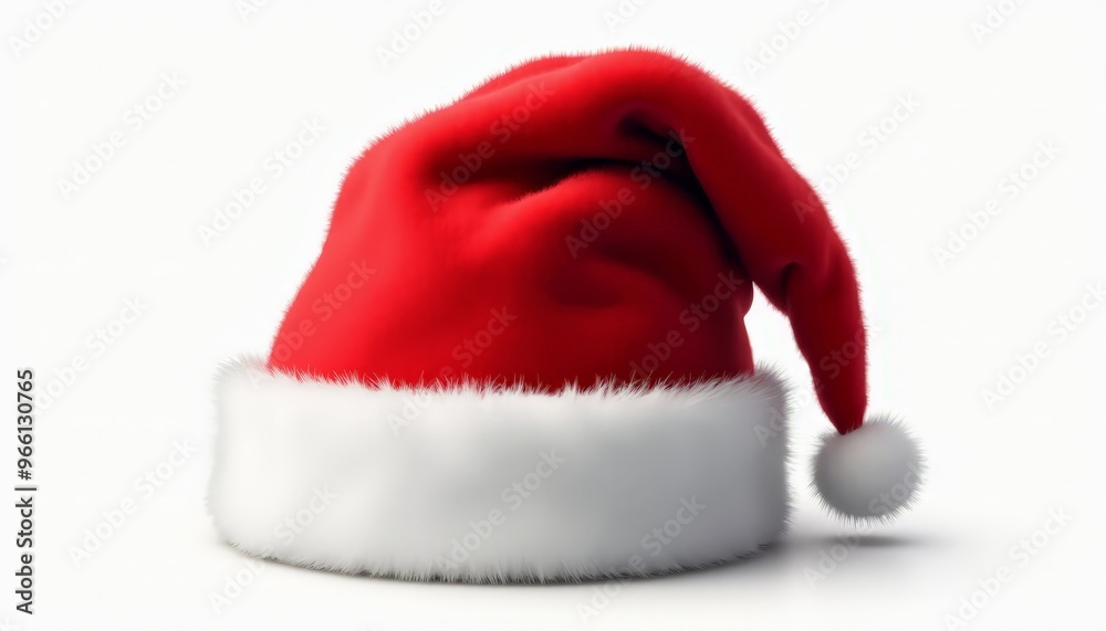 Christmas Santa hat isolated on a white background Christmas Santa hat isolated on a white background