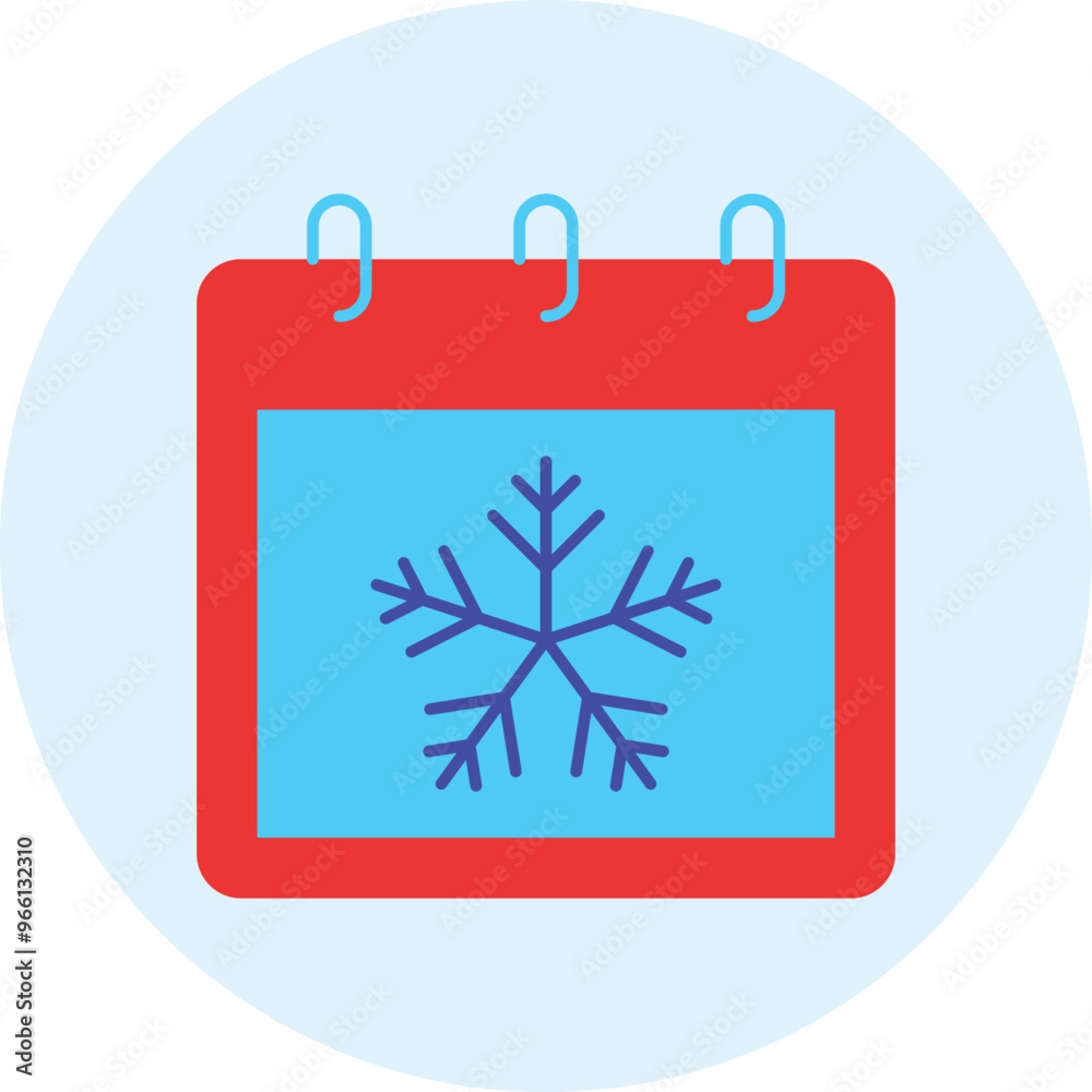 Winter Calendar Icon Illustration Featuring Seasonal Design for Holiday Planning and Festive Events Winter Calendar Icon Illustration Featuring Seasonal Design for Holiday Planning and Festive Events