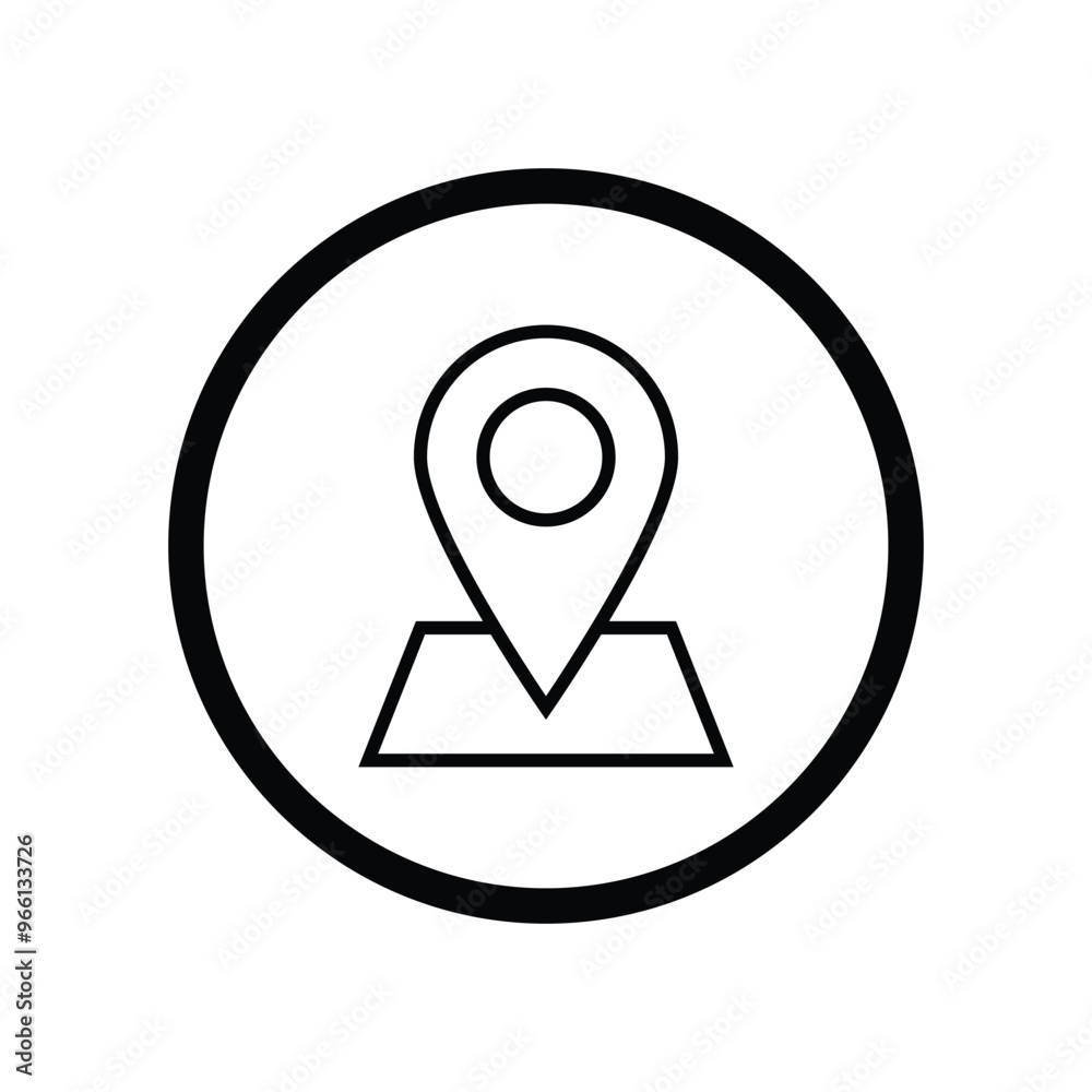 Line Out Flat Icon With Circle and Without Circle. Line Out Flat Icon With Circle and Without Circle.
