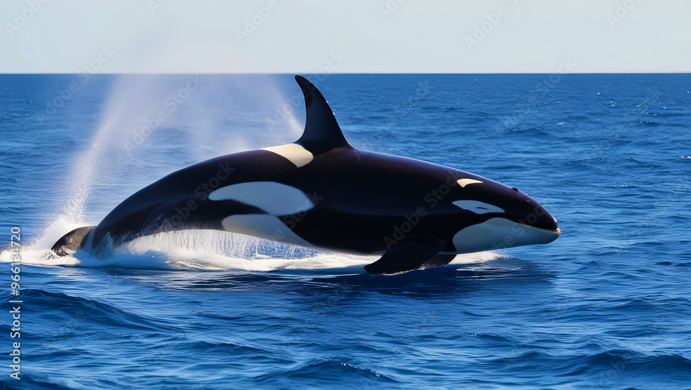 Fototapeta premium whale in the water