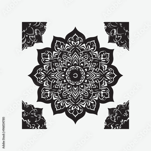 Ornamental Geometric luxury mandala pattern vector design