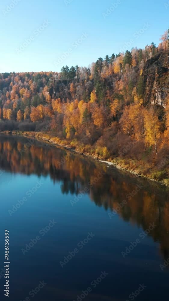Aerial view of mountain during autumn Aerial view of mountain during autumn