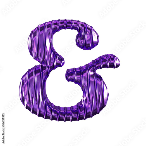 Fluted purple symbol