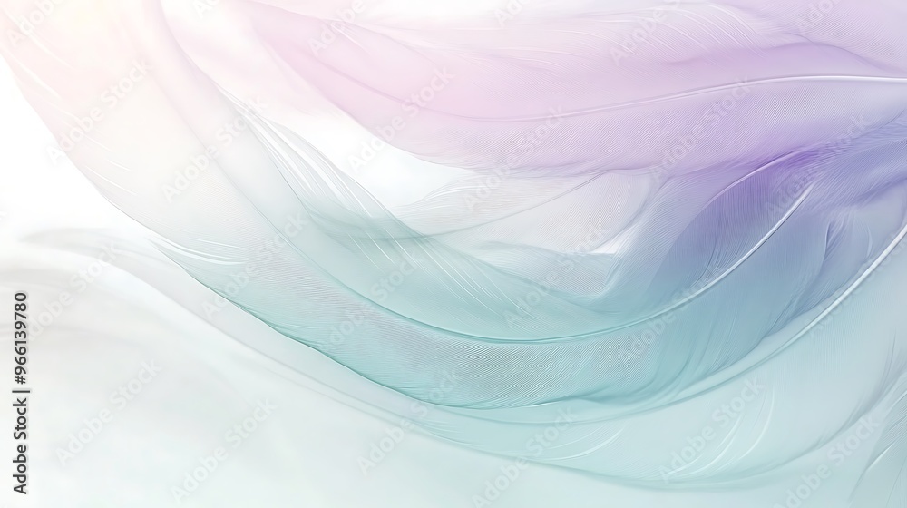 Soft Pastel Feather Abstract Background Soft Pastel Feather Abstract Background