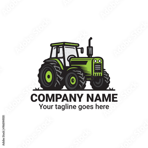 Tractor Logo for Farming and Agriculture Business