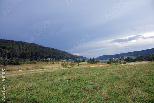 Wallpaper Mural Vue sur le lac des Rousses dans le Jura en France Torontodigital.ca