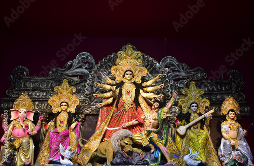  Goddess Durga images. Durga puja is the greatest festivals of Bengali. It is also celebrated as Navratri all over india .    photo