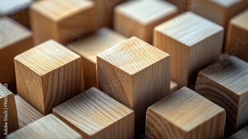 Wooden Blocks Texture Background Abstract Pattern