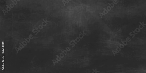 dark wall, black background, Close up of clean school horizontal chalkboard. Vector grungy texture with chalk rubbed out on black background, black leather, Dark gray background backdrop studio, wall.