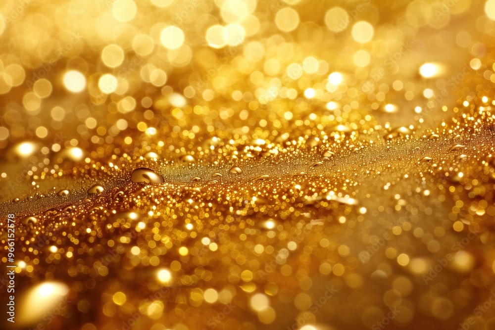 A gold background with a lot of small gold beads A gold background with a lot of small gold beads