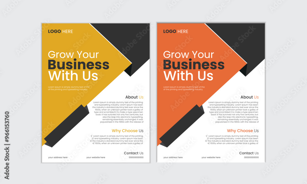 Fototapeta premium Professional Corporate Business Flyer Design – Modern, Clean, and High-Impact Template for Effective Promotion