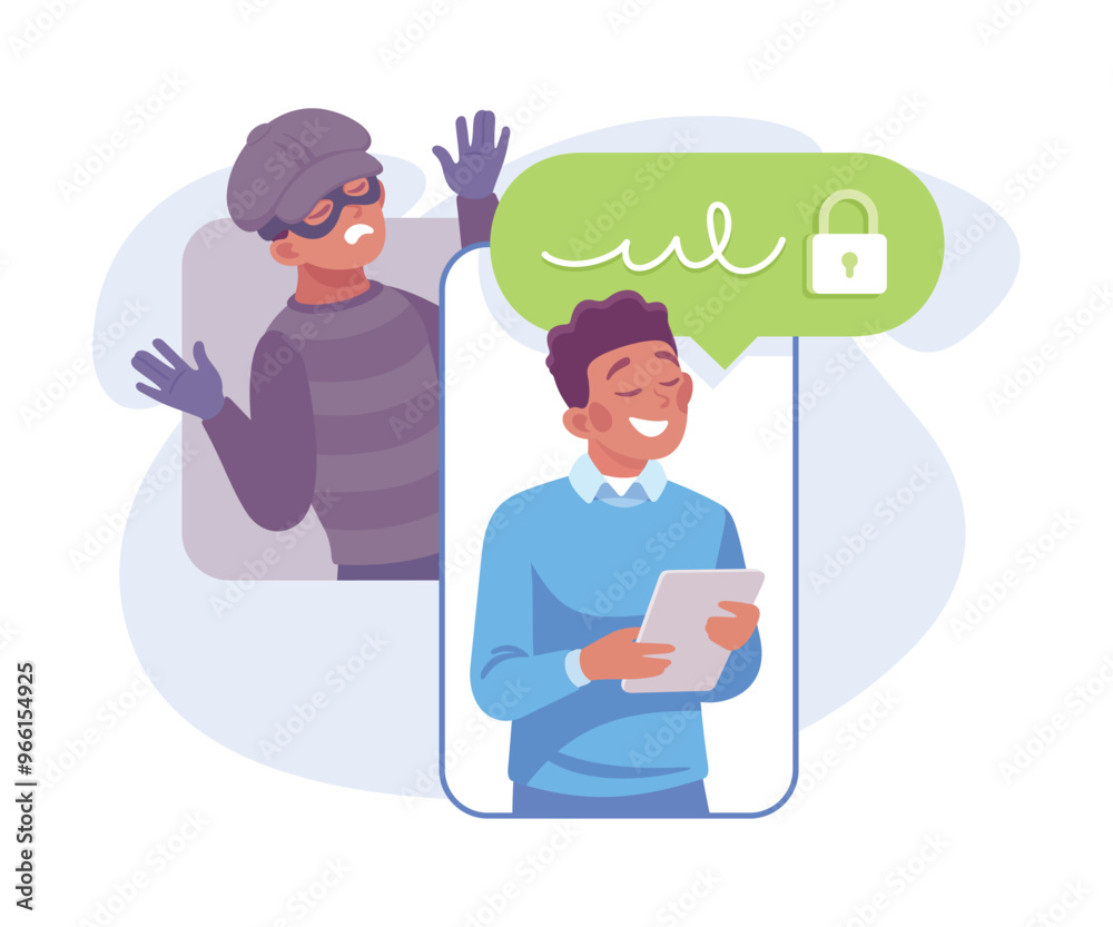 Man Criminal Commit Crime and Theft Vector Illustration Man Criminal Commit Crime and Theft Vector Illustration