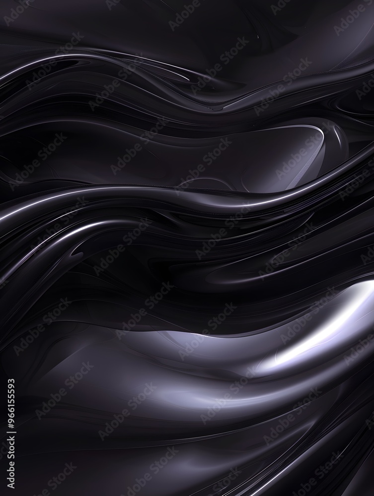 Obraz premium Abstract Dark Gray Swirling Liquid Background