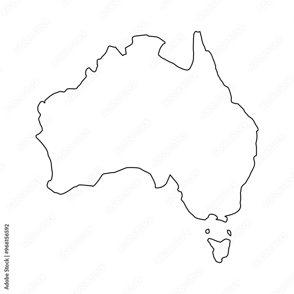 Australia Outline map Australia Outline map