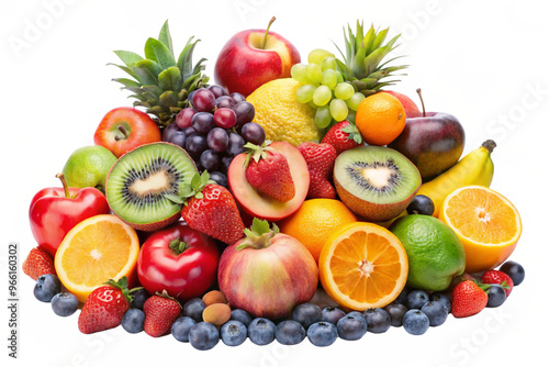 Set of Mix Different Fruits in Vibrant Variety