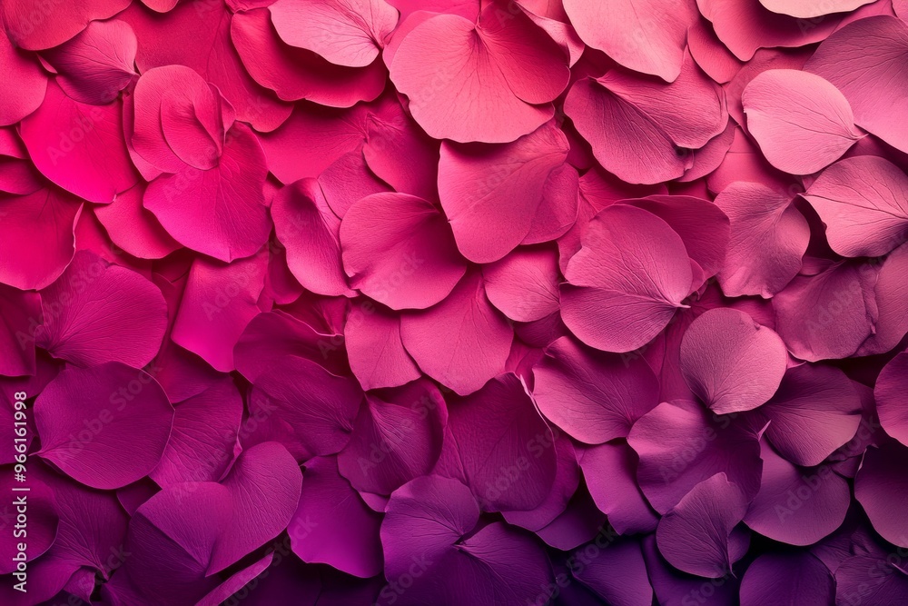Close-up of vibrant pink and purple rose petals forming a beautiful background. Close-up of vibrant pink and purple rose petals forming a beautiful background.