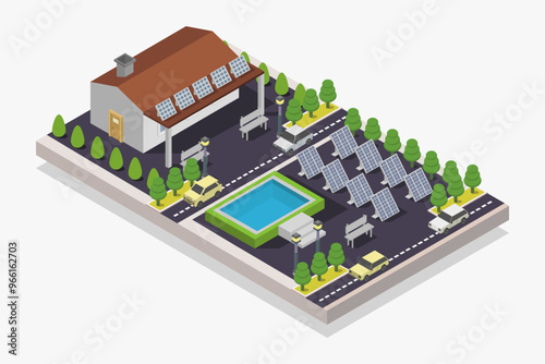 Green house isometric