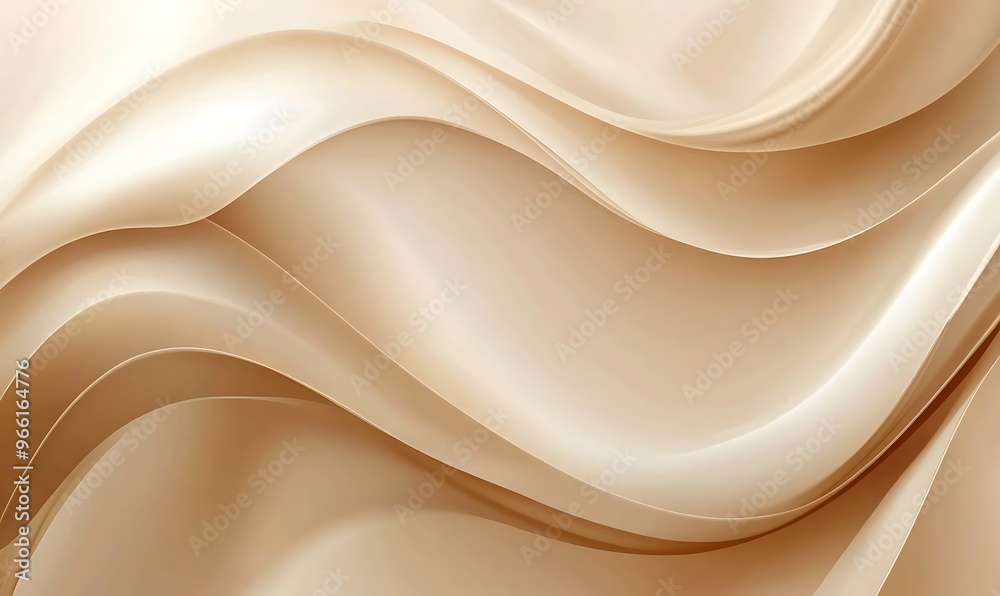 Obraz premium Abstract White and Gold Textile Transparent Fabric, soft Light Background 