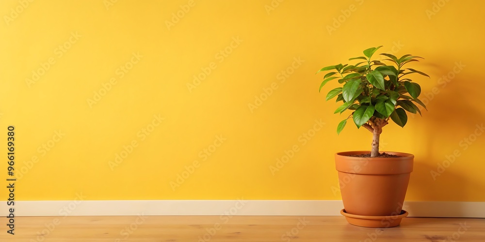 Fototapeta premium Indoor Plant Minimalist Office Interior Design