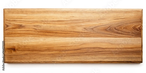 Closeup of a natural solid hardwood plank