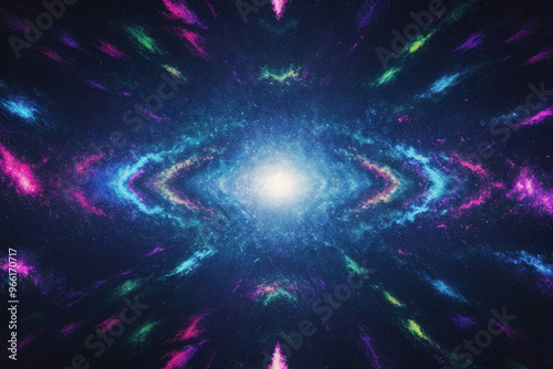 Trippy spacey background with galaxy in background and lovely little stars