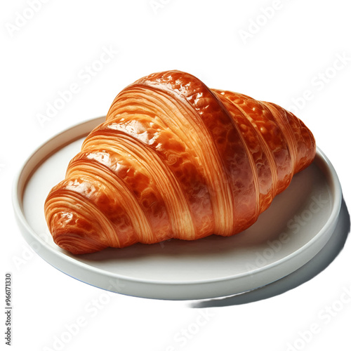 croissant isolated on white background