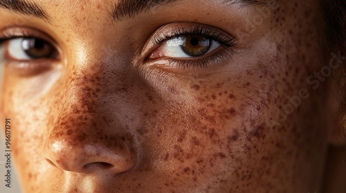 Hyperpigmented Face with Uneven Skin Tone