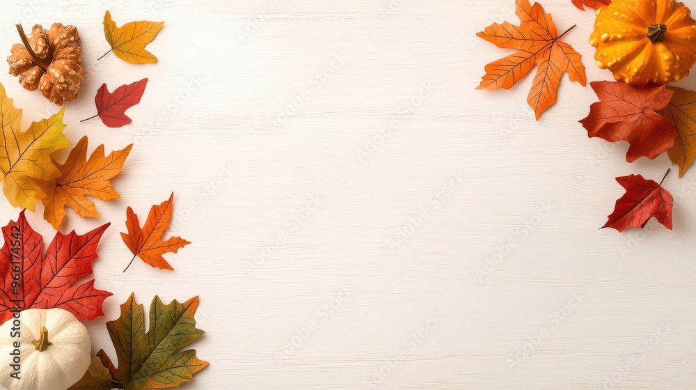 Minimalist Thanksgiving design with festive tones Minimalist Thanksgiving design with festive tones