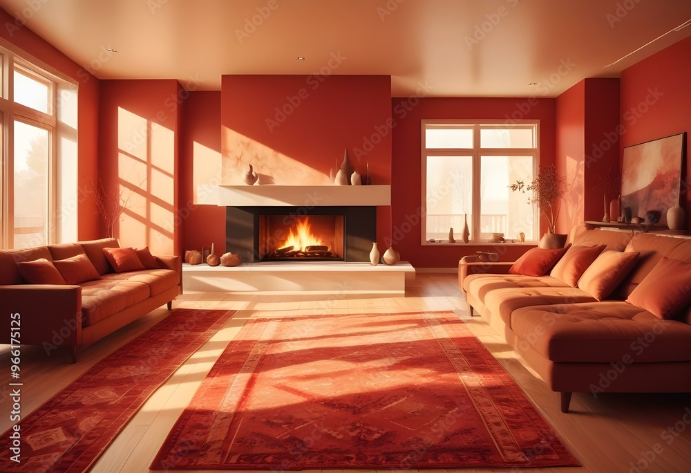 Photo modern style interior room 3d illustration Interior frame living room with colorful white sofa Photo modern style interior room 3d illustration Interior frame living room with colorful white sofa