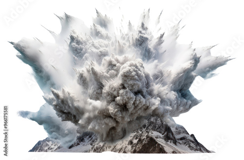 PNG  Avalanche explosion mountain outdoors nature. photo