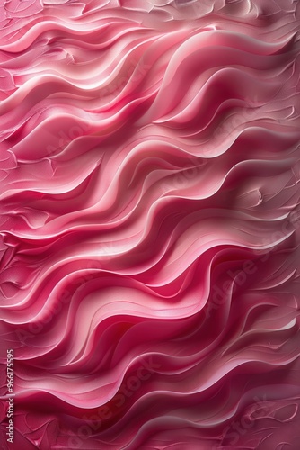 A pink wave pattern with a pink background