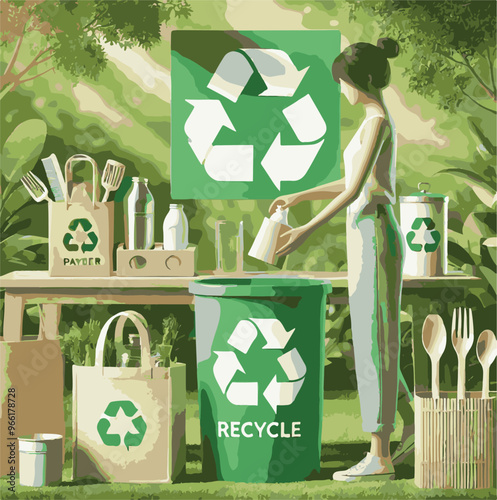 Eco-Friendly Recycling Concept