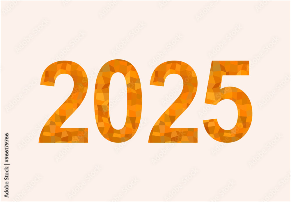 2025 Happy New Year Design Orange Elegant Glitter Abstract Logo Symbol Vector Illustration 2025 Happy New Year Design Orange Elegant Glitter Abstract Logo Symbol Vector Illustration