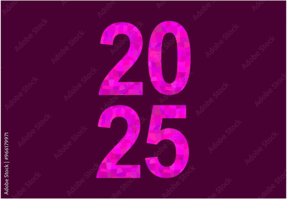 2025 Happy New Year Design Purple Elegant Glitter Abstract Logo Symbol Vector Illustration 2025 Happy New Year Design Purple Elegant Glitter Abstract Logo Symbol Vector Illustration