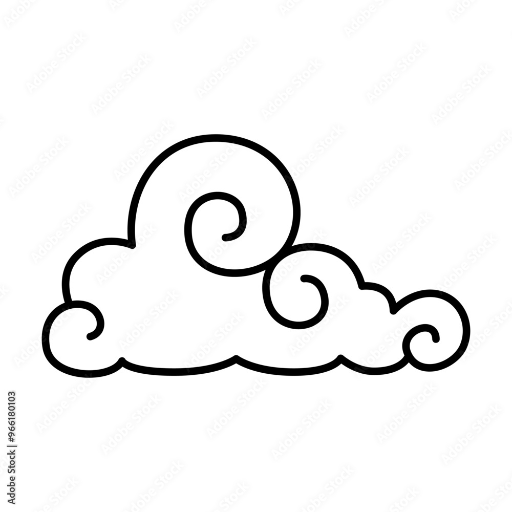 Abstract Cloud , Chinese Cloud , Curl cloud ,Decoration cloud, cloud icon Abstract Cloud , Chinese Cloud , Curl cloud ,Decoration cloud, cloud icon