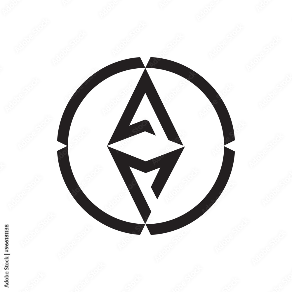 alphabet m letter a compass logo vector eps alphabet m letter a compass logo vector eps