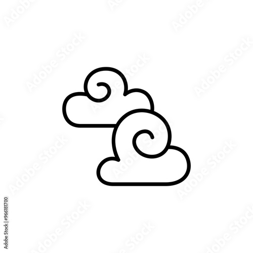 Abstract Cloud , Chinese Cloud , Curl cloud ,Decoration cloud, cloud icon