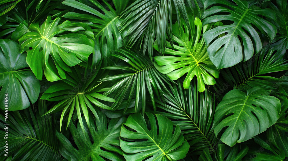 background that showcases the dense arrangement of palm fronds, capturing their vibrant green color and organic texture for a fresh, tropical vibe background that showcases the dense arrangement of palm fronds, capturing their vibrant green color and organic texture for a fresh, tropical vibe