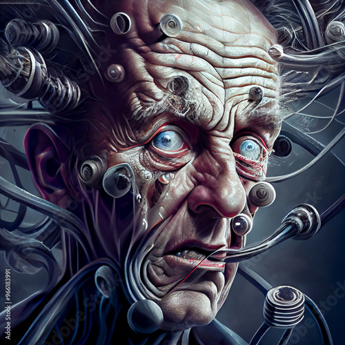 Abstract illustration of madness