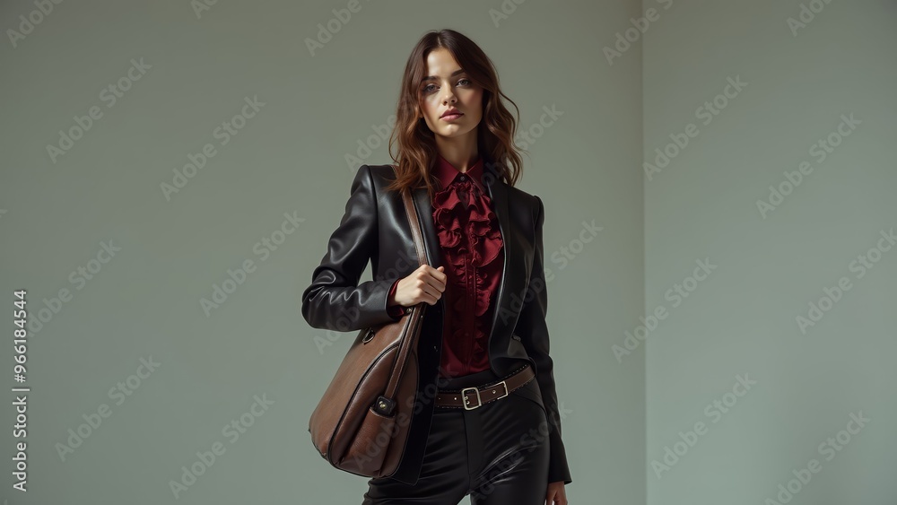 Elegant Fashion Model in Studio Elegant Fashion Model in Studio