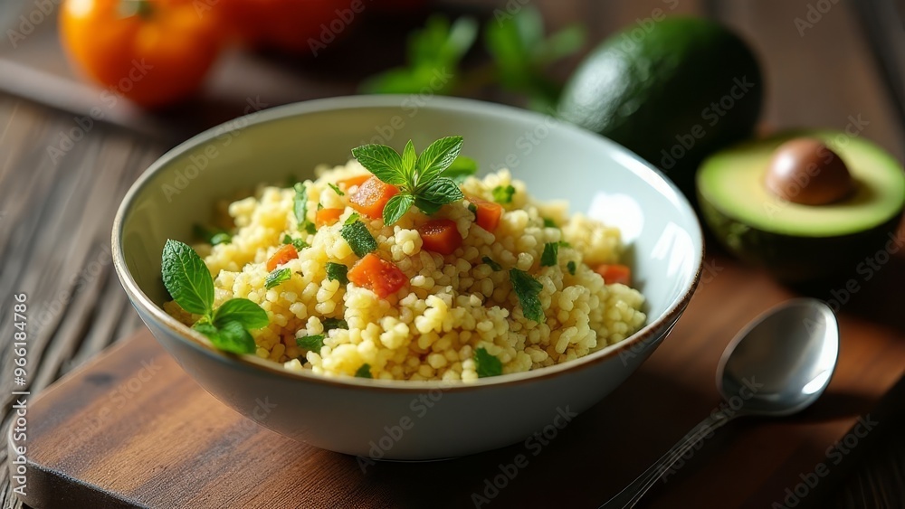 Fresh Couscous Salad with Vegetables Fresh Couscous Salad with Vegetables