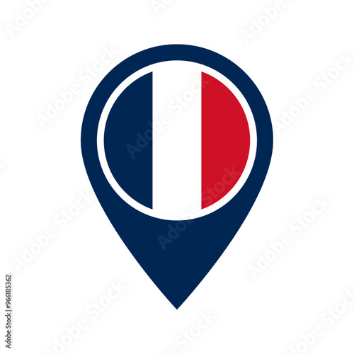 France flag location icon