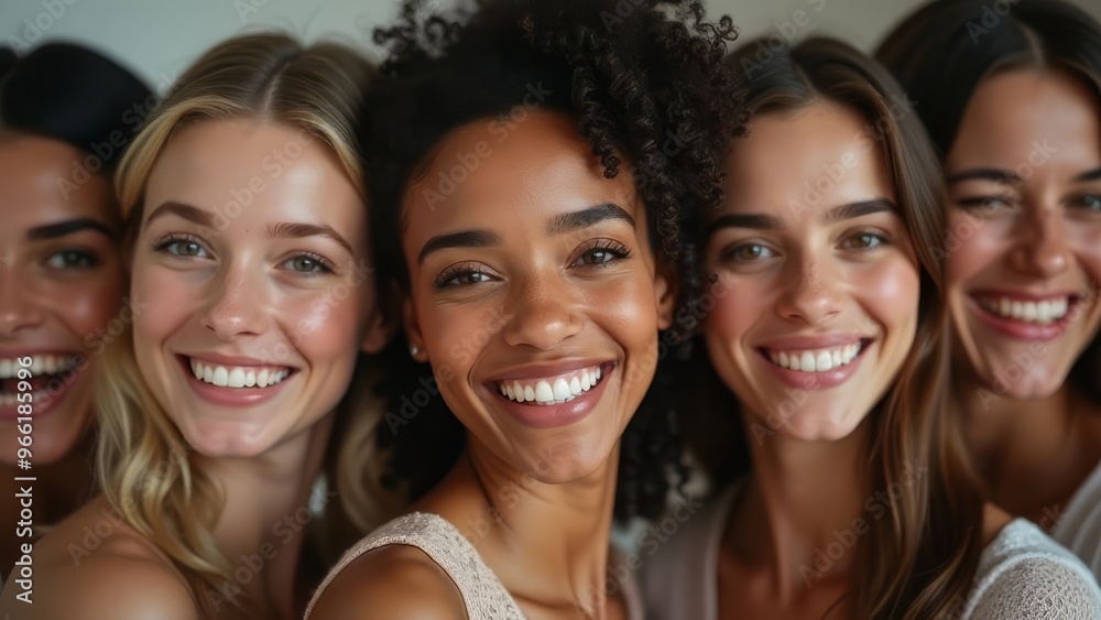 Diverse Beauty Smiles Together Diverse Beauty Smiles Together