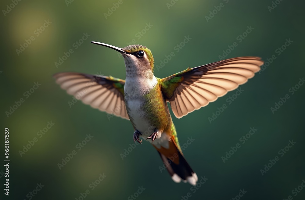 Fototapeta premium Graceful Hummingbird in Flight