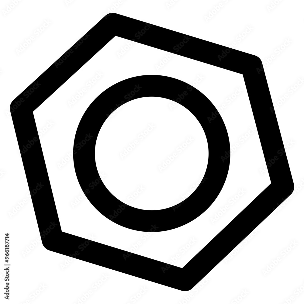 Lock Nut Outline Lock Nut Outline