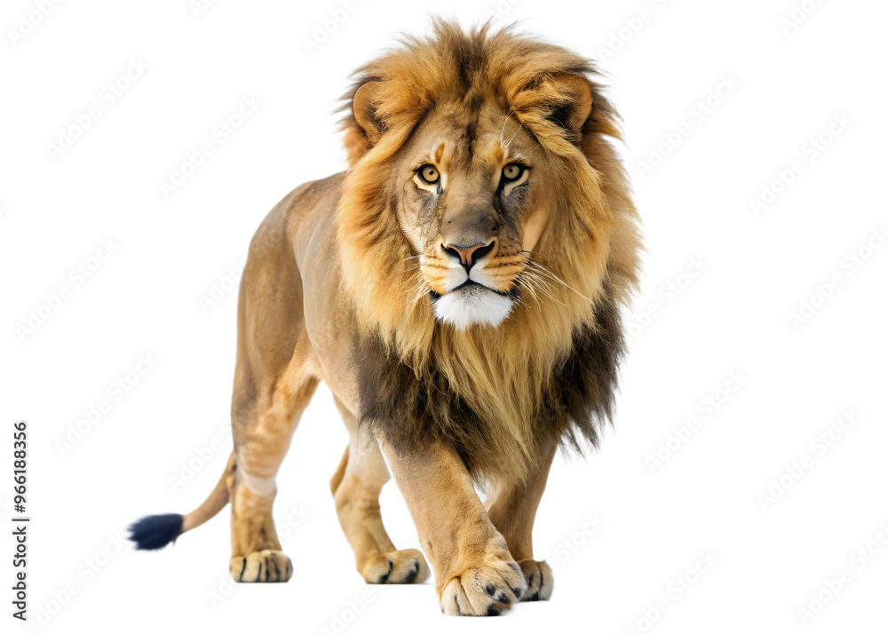 lion walking on transparent background lion walking on transparent background