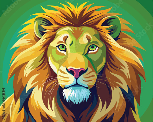 lion illustation vector file.eps photo