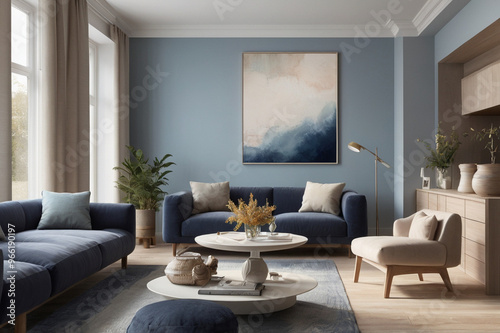 Modern interior living space 